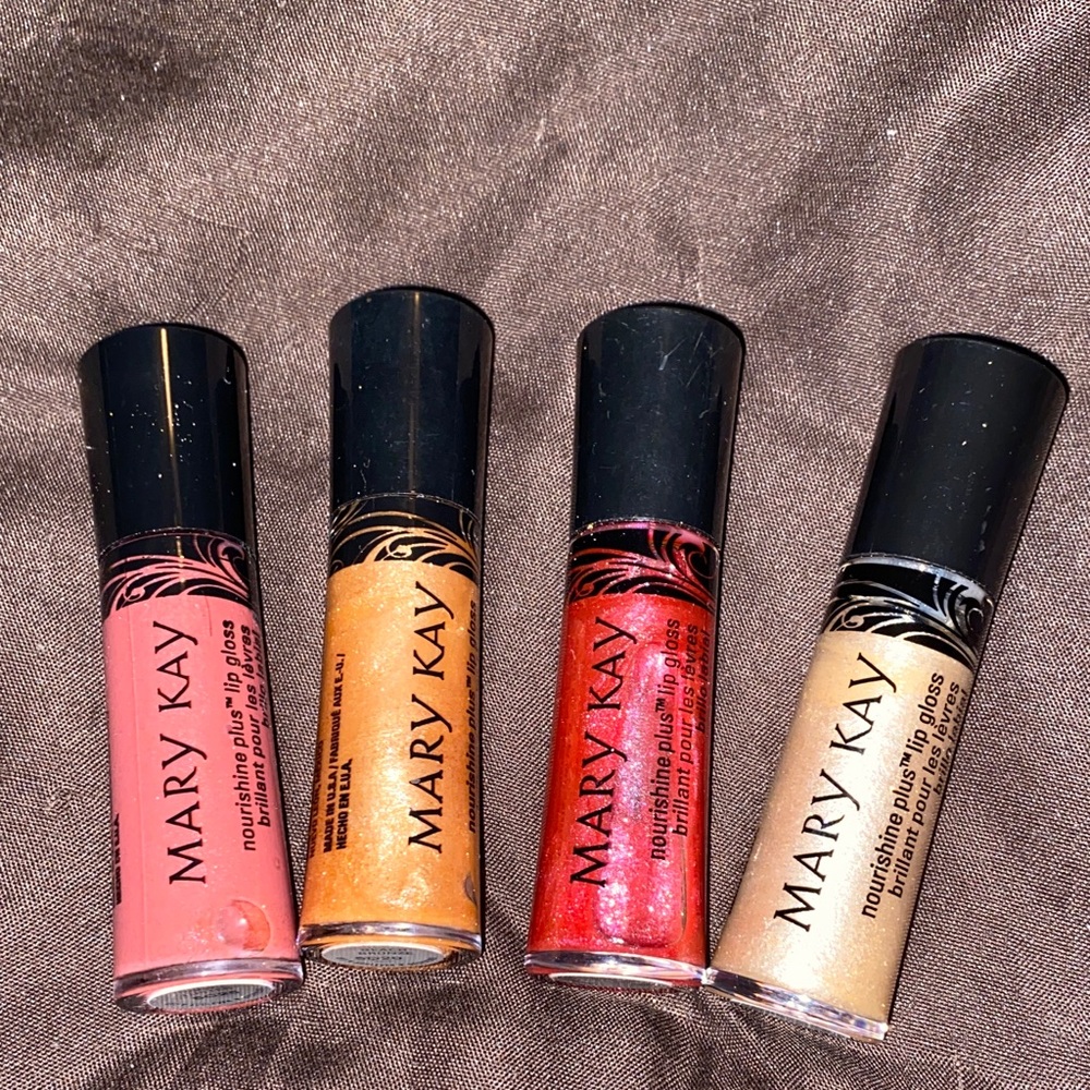 Mary Kay Nourishing Lip Gloss Set - Pink, Orange, Red, Cream